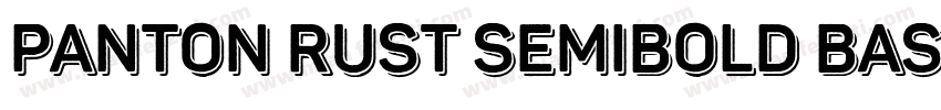 Panton Rust SemiBold Base字体转换